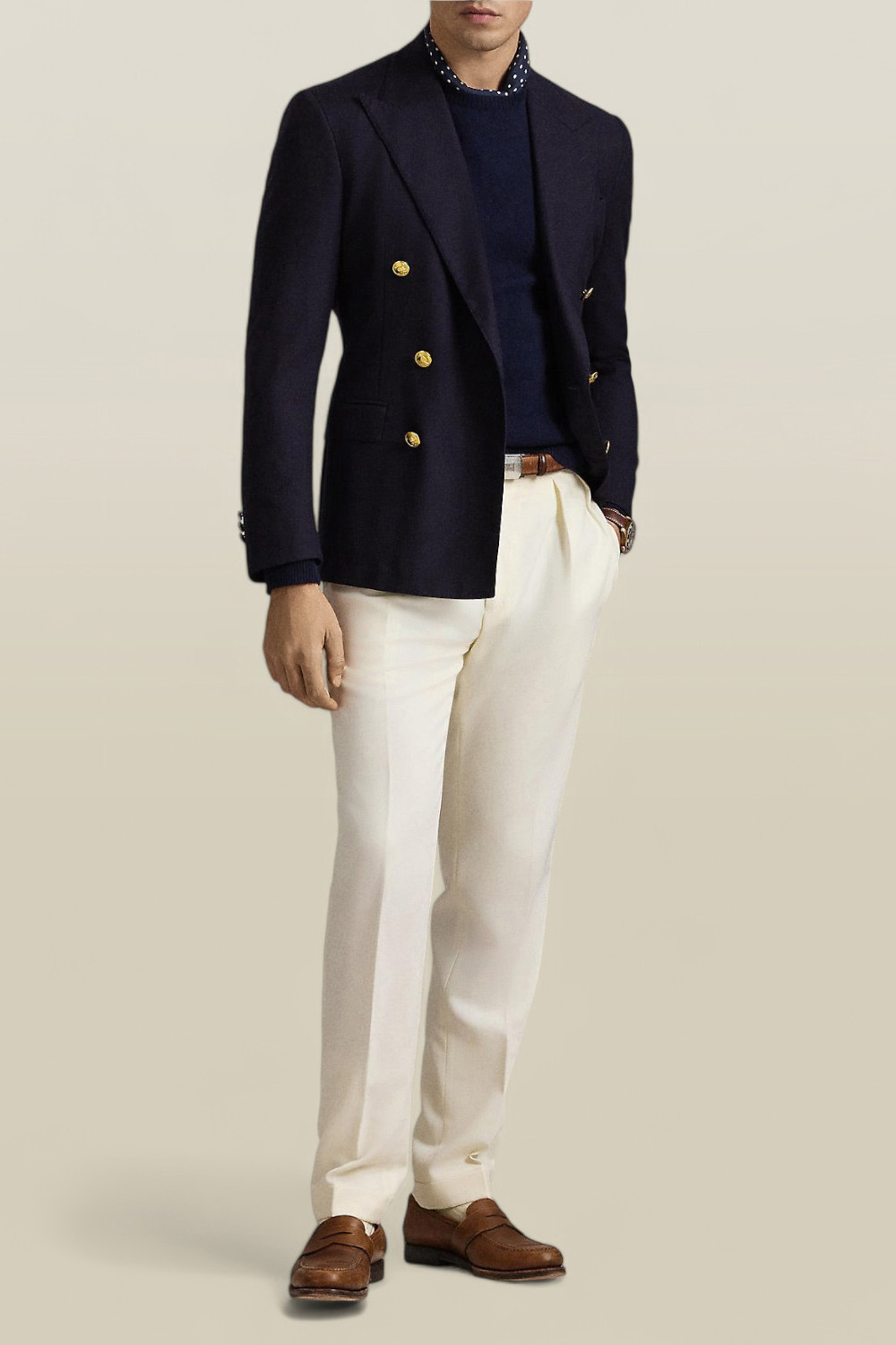 תמונת כל הלוק של סריג צמר וכותנה POLO RALPH LAUREN